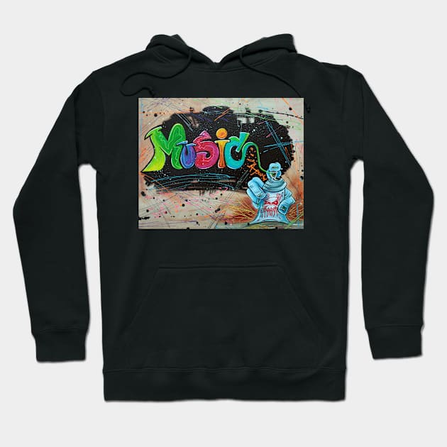 Street Music Hoodie by barbosaart